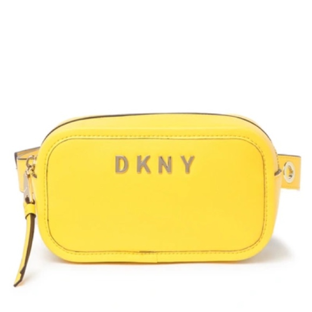 DKNY Yellow Leather Belt Bag NWOT